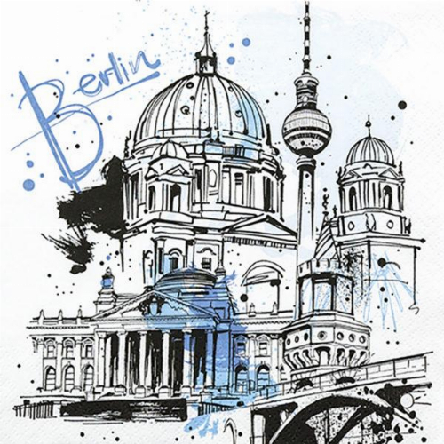 Berlin Graphic - Servietten 33x33cm