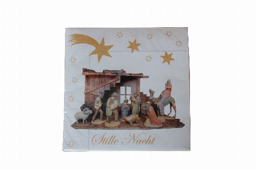 Stille Nacht  - Liedtext - Servietten 33x33cm