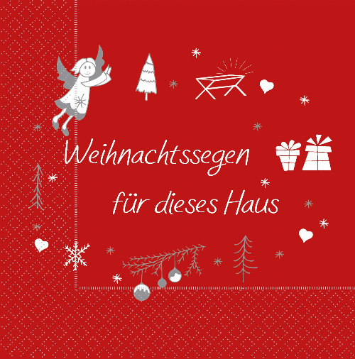 Weihnachtssegen  - Servietten 33x33cm