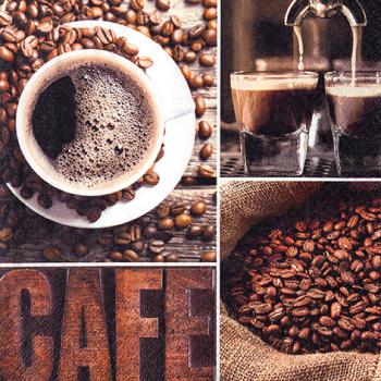 Coffee Flavour - Servietten 25x25 cm